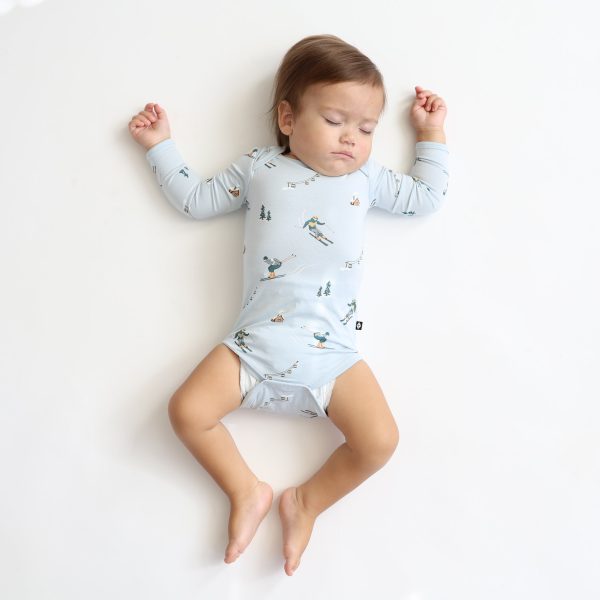 Long Sleeve Bodysuit in Ski