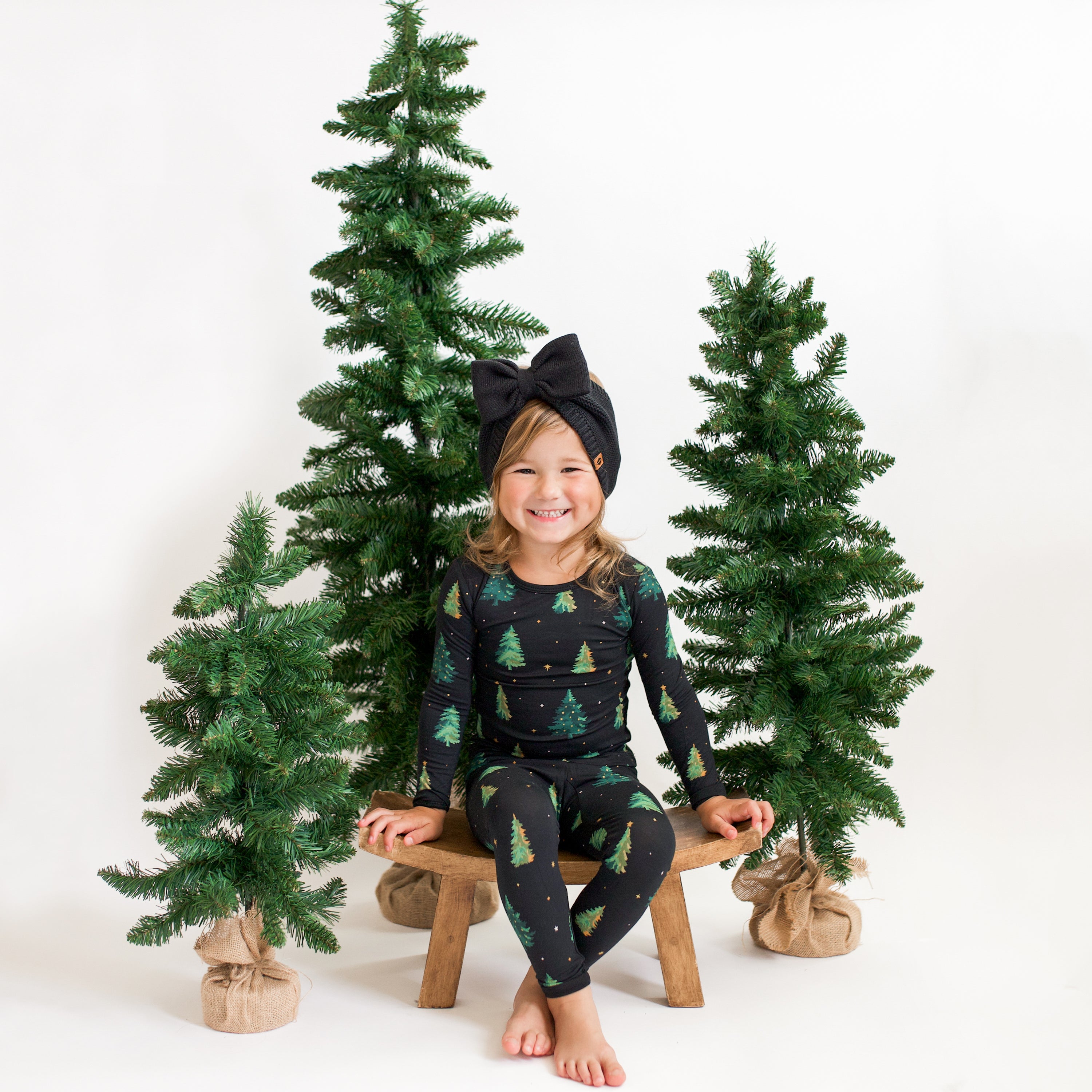 Long Sleeve Pajamas in Twinkle Tree - Image 6